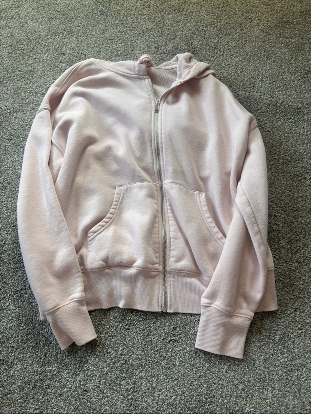 Light Pink Zip-Up Hoodie